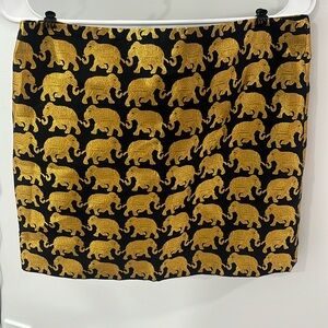 J CREW GOLD ELEPHANT SKIRT size 4